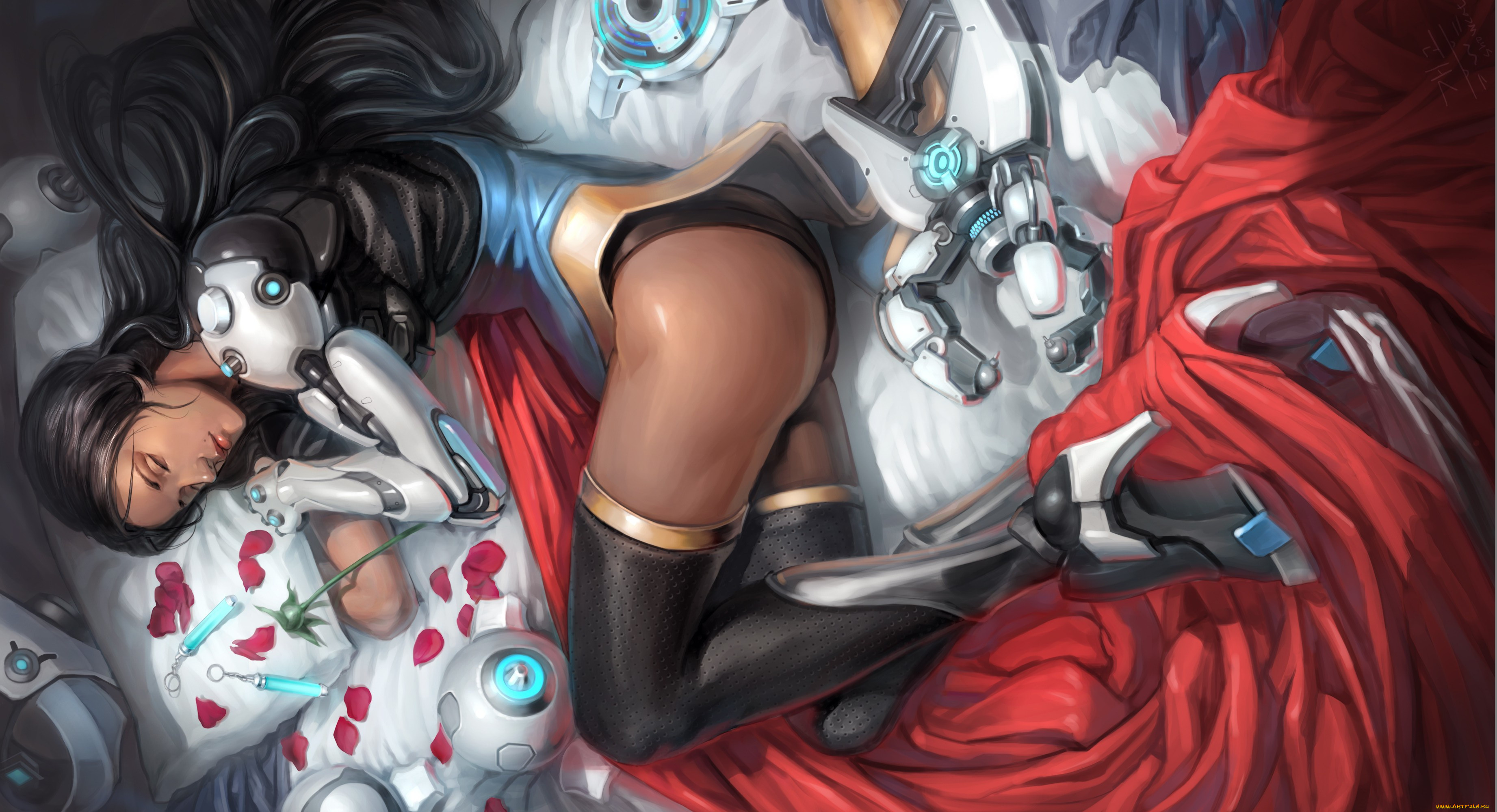  , overwatch, sleeping